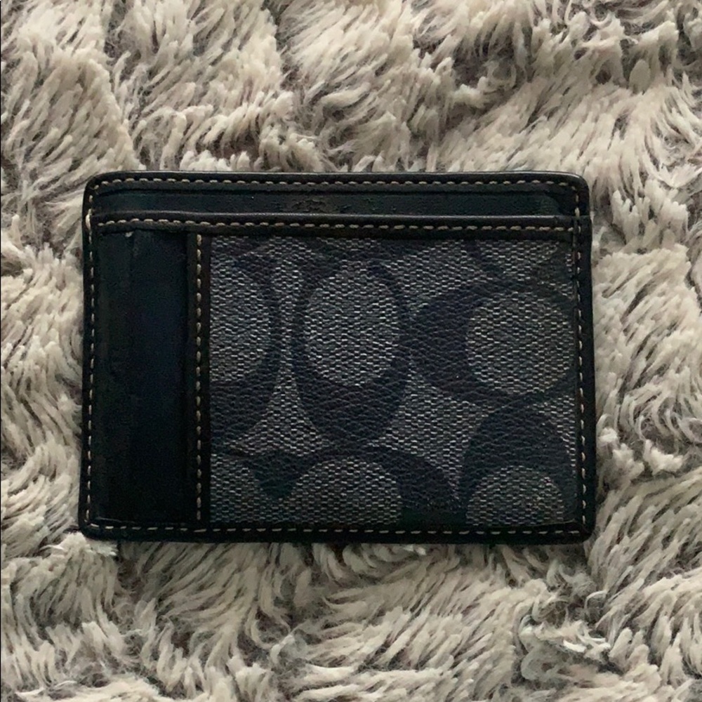 Coach Navy Blue Card Holder - Picture 6 of 7
